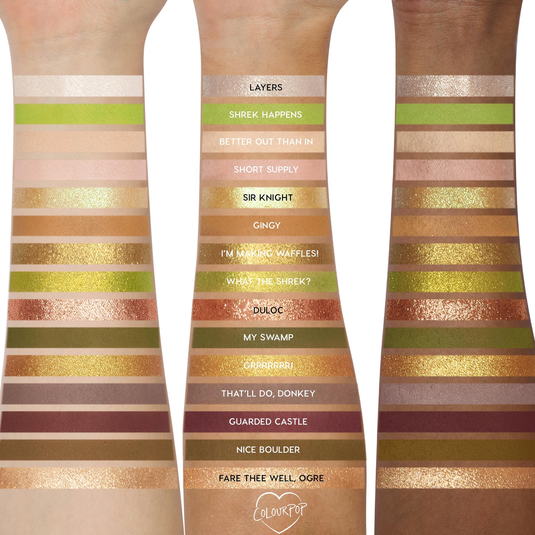 ColourPop X DreamWorks Shrek - Clean Bundle